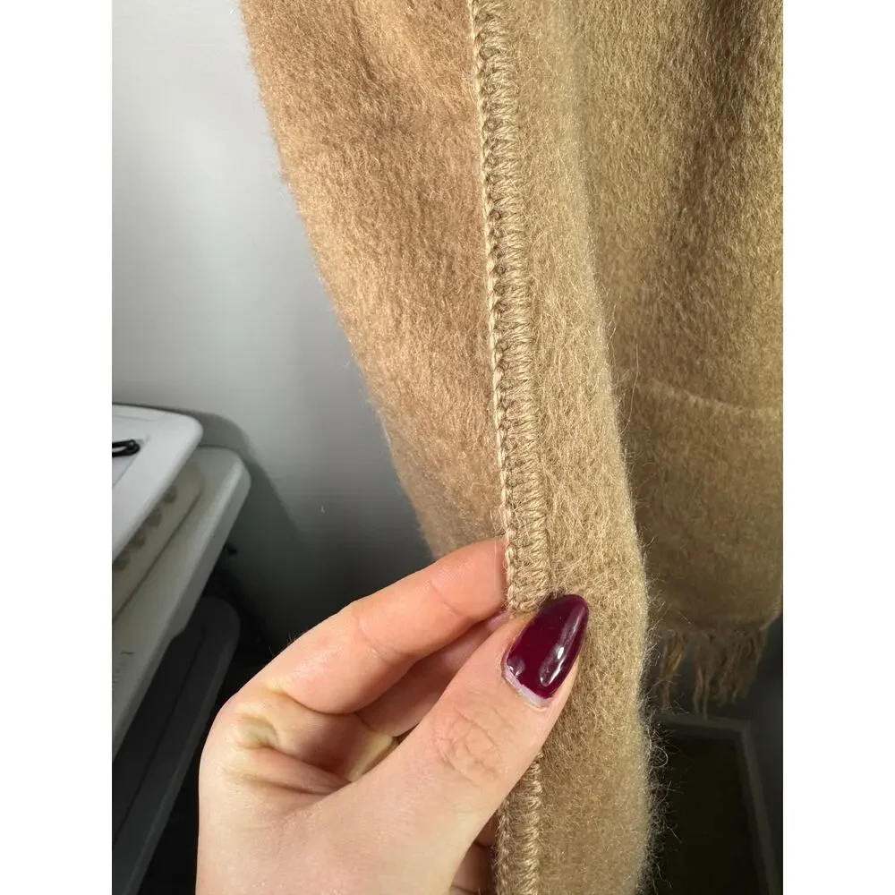 Tan Beige Arte Sania Textil Alpaca Scarf